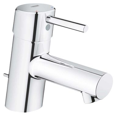 Click here to see Grohe 34702001 GROHE Concetto One-Handle XS-Size StarLight Chrome Bathroom Faucet, 1.2 GPM, Lever Handle, WaterSense Certified, Brass Body - 34702001