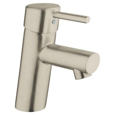 Click here to see Grohe 34271ENA Grohe Concetto One-Handle S-Size Brushed Nickel Bathroom Faucet, 1.2 GPM, Less Drain, Lever Handle, WaterSense Certified - 34271ENA