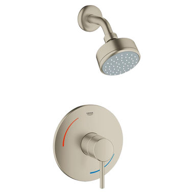 Click here to see Grohe 35075EN1 Grohe 35075EN1 Concetto Shower Valve trim Combination in Brushed Nickel