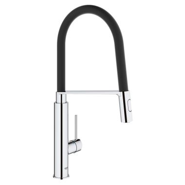 Click here to see Grohe 31492000 Grohe Concetto Semi Pro Single-Handle Kitchen Faucet, StarLight Chrome - 31492000