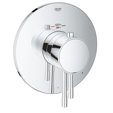 Click here to see Grohe 19987001 Grohe 19987001 GrohFlex Single Function Thermostatic Valve Trim, Chrome
