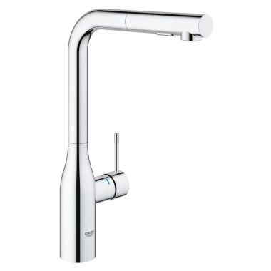 Click here to see Grohe 30271000 Grohe Essence Single-Handle Pull-Out Kitchen Faucet, StarLight Chrome - 30271000