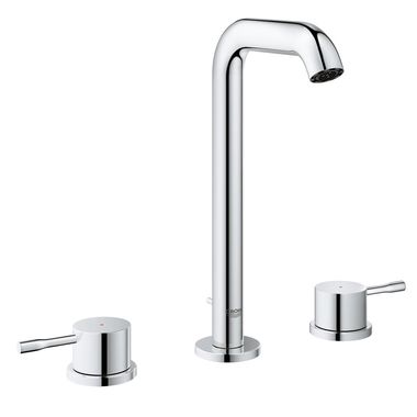 Click here to see Grohe 2043100A Grohe 2043100A Essence L-Size Two-Handle Widespread Vessel Bathroom Faucet, StarLight Chrome