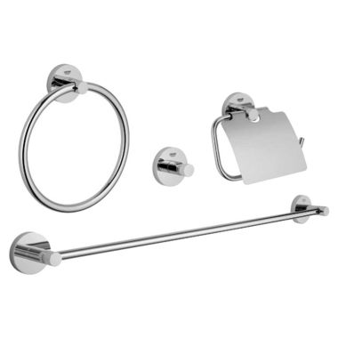 Click here to see Grohe 40776001 Grohe Essentials 4-in-1 Accessory Set w/ 24