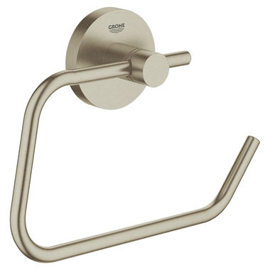 Click here to see Grohe 40689EN1 Grohe Essentials Toilet Paper Holder, Brushed Nickel - 40689EN1