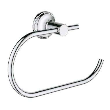 Click here to see Grohe 40657001 Grohe Essentials Authentic Toilet Paper Holder, StarLight Chrome - 40657001