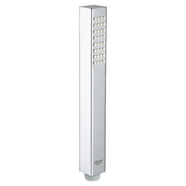 Click here to see Grohe 26467000 Grohe Euphoria Cube Plus Stick Hand Shower with GROHE DreamSpray Technology, 1.75 GPM, WaterSense, Starlight Chrome - 26467000