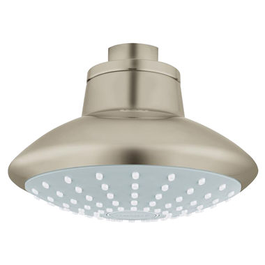 Click here to see Grohe 27810EN1 Grohe Euphoria 110 Mono Shower Head, 1 Spray, 2.0 GPM, DreamSpray, SpeedClean System, InfinityFinish, WaterSense Certified, Brushed Nickel - 27810EN1