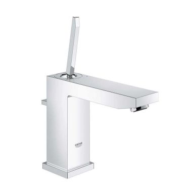 Click here to see Grohe 23659000 Grohe 23659000 Eurocube One-Handle M-Size Bathroom Faucet w/ Pop-up, Joy Stick, StarLight Chrome