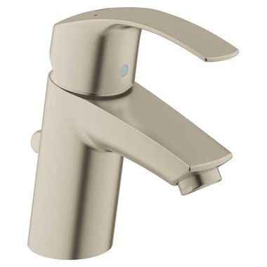 Click here to see Grohe 32642ENA Grohe 32642ENA Eurosmart One-Handle S-Size Lavatory Faucet w/ Drain, Brushed Nickel