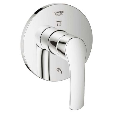 Click here to see Grohe 19970002 Grohe 19970002 Eurosmart Wall Mount Two-Way Diverter Trim, StarLight Chrome