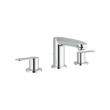 Click here to see Grohe 2020900A Grohe 2020900A Eurostyle S-Size Two-Handle Widespread Bathroom Faucet, Starlight Chrome
