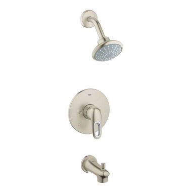 Click here to see Grohe 35062EN3 Grohe 35062EN3 Eurostyle Pressure Balance Valve Shower / Bath Combination, Brushed Nickel 
