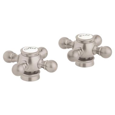 Click here to see Grohe 18733DC0 Grohe 18733DC0 Geneva Cross Handle, SuperSteel