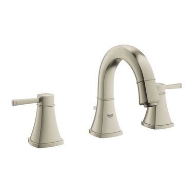 Click here to see Grohe 20418ENA Grohe 20418ENA Grandera S-Size Two-Handle Widespread Bathroom Faucet, Brushed Nickel