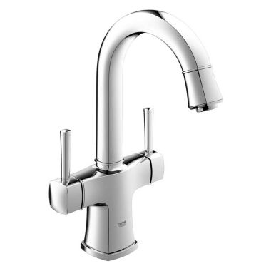 Click here to see Grohe 2110800A Grohe 2331400A Grandera 1-Hole 2-Handle Bathroom Faucet, Starlight Chrome