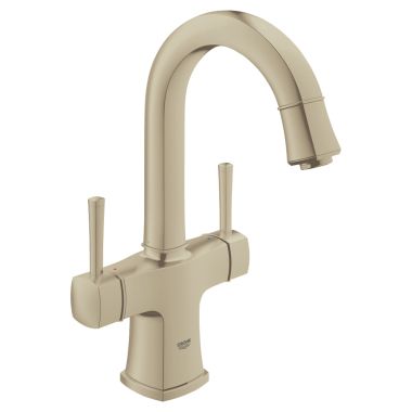 Click here to see Grohe 21108ENA Grohe 21108ENA Grandera 1-Hole 2-Handle Bathroom Faucet, Brushed Nickel