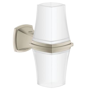 Click here to see Grohe 40686EN0 Grohe Grandera Indoor Wall Light Sconce, Brushed Nickel - 40686EN0