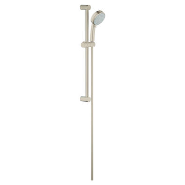 Click here to see Grohe 26076EN1 Grohe New Tempesta Cosmopolitan Hand Shower with Slide Bar Kit, 2.0 GPM, Brushed Nickel - 26076EN1