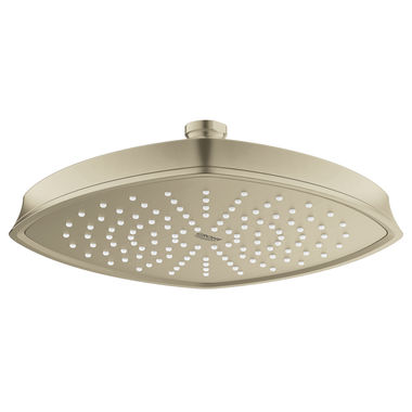 Click here to see Grohe 26473EN0 Grohe Grandera 1.75 GPM Rainshower Single-Spray Function Showerhead, EcoJoy, StarLight, SpeedClean, StarLight Polished Nickel - 26473EN0 
