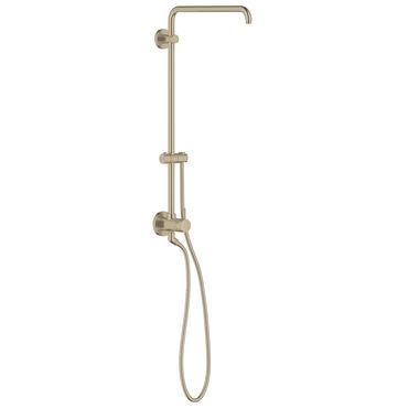 Click here to see Grohe 26485EN0 Grohe Retro-Fit 25in Wall-Mounted Diverter Shower System with 17-11/16in Arm and 59in Rotaflex Hose, Less Head, Brushed Nickel - 26485EN0