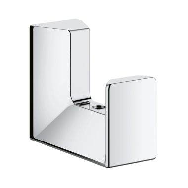 Click here to see Grohe 40782000 Grohe Selection Cube Robe Hook, StarLight Chrome - 40782000