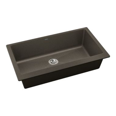 Click here to see Elkay ELXRUP3620CN0 Elkay Quartz Luxe Single Bowl Undermount Kitchen Sink with Perfect Drain, Chestnut - ELXRUP3620CN0