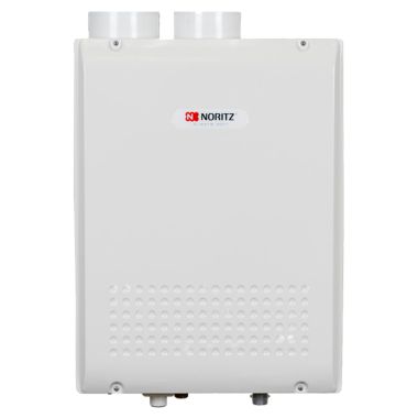 Click here to see Noritz NRC98-DV-NG Noritz NRC98-DV-NG Natural Gas Tankless Water Heater, 180,000 BTU, 9.8 GPM, 120 Volt