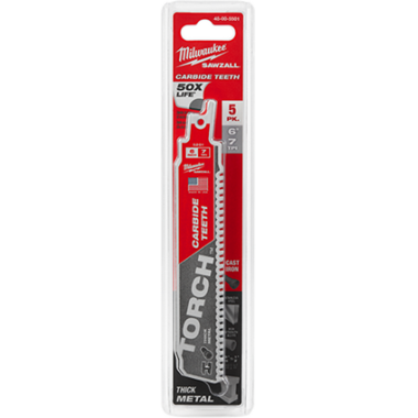 Click here to see Milwaukee 48-00-5501 MILWAUKEE 48-00-5501 TORCH CARBIDE TOOTH BLADE 6L PACK OF 5