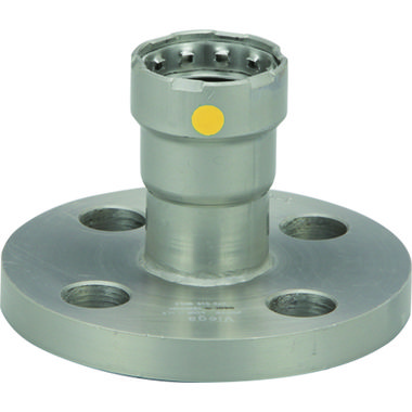 Click here to see Commodity  Viega 25776 MegaPressG 1-1/4 Inch Gas Flange, Smart Connect, Carbon Steel