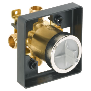 Click here to see DELTA R10000-UNBX Delta MultiChoice Universal Tub/Shower Rough-In Valve, Universal Inlets/Outlets - R10000-UNBX