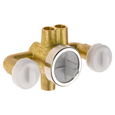 Click here to see Delta R1827-XO Delta R1827-XO Jetted Shower XO Diverter Rough-In Valve