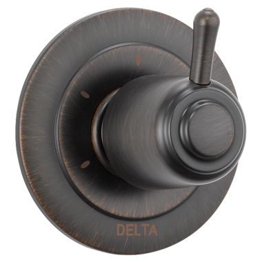 Click here to see Delta T11800-RB Delta Classic Single-Handle 3-Function Diverter Valve Trim, Lever Handle, 2-Port, Venetian Bronze - T11800-RB