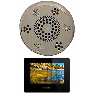 Click here to see Thermasol SASC-AN Thermasol SASC-AN Serenity Stand Alone Light, Sound, Rain Head - Antique Nickel - Contemporary