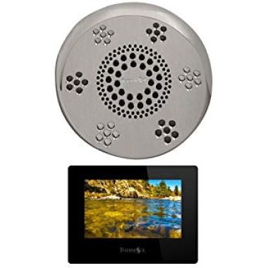 Click here to see Thermasol SASC-SC Thermasol SASC-SC Serenity Stand Alone Light, Sound, Rain Head - Satin Chrome - Contemporary