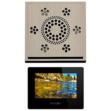 Click here to see Thermasol SASMR-AN Thermasol SASMR-AN Serenity Stand Alone Light, Sound, Rain Head - Antique Nickel - Modern Recessed