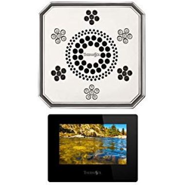 Click here to see Thermasol SASR-PC Thermasol SASR-PC Serenity Stand Alone Light, Sound, Rain Head - Polished Chrome - Regency