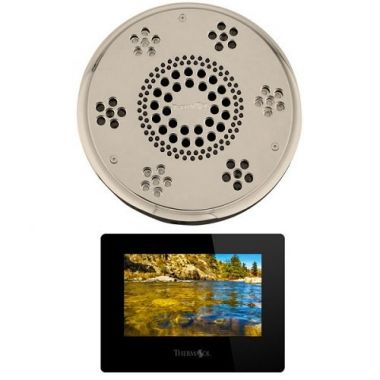 Click here to see Thermasol SAST-PN Thermasol SAST-PN Traditional Style Serenity Series Stand Alone Light and Sound, Rainhead - Polished Nickel