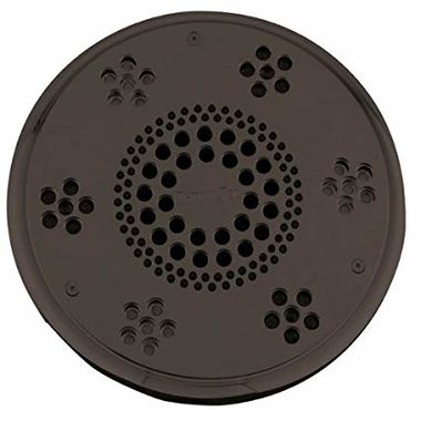 Click here to see Thermasol SLSRT-BN Thermasol Traditional Style Serenity Light and Sound Rain Head, 2.0 GPM, Round, 6061 Billet Aluminum, Black Nickel - SLSRT-BN