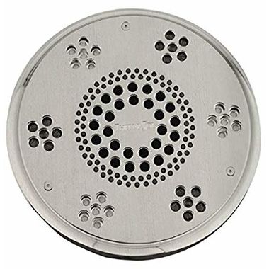 Click here to see Thermasol SLSRT-SC Thermasol Traditional Style Serenity Light and Sound Rain Head, 2.0 GPM, Round, 6061 Billet Aluminum, Satin Chrome - SLSRT-SC