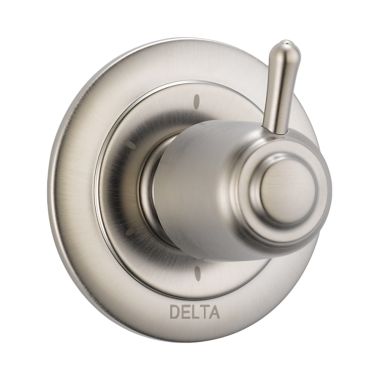 Click here to see Delta T11900-SS Delta Classic 6-Function Diverter Valve Trim, Lever Handle, 3-Port, Stainless Steel - T11900-SS