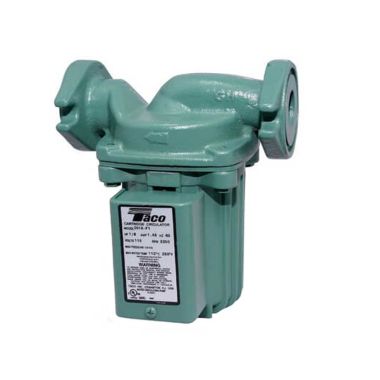 Click here to see Taco 0014-F1-1IFC Taco 1-Phase Circulator Pump with Integral Flow Check, 29 GPM, 115V, 1/8 HP, 23' Max Head, Cast Iron, Flange - 0014-F1-1IFC