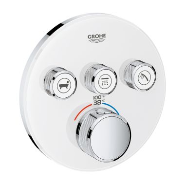 Click here to see Grohe 29161LS0 Grohe 29161LS0 Round Grohtherm SmartControl Three Diverter Valve Trim