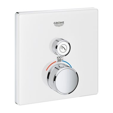 Click here to see Grohe 29163LS0 Grohe 29163LS0 Square Grohtherm SmartControl One Diverter Valve Trim