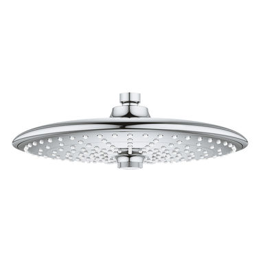 Click here to see Grohe 26457000 Grohe Euphoria Three-Spray Function 10in Showerhead, SpeedClean Anti-Lime System, DreamSpray, Round Face, StarLight Chrome - 26457000 