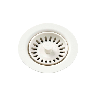 Click here to see Elkay LKQS35PA Elkay Polymer Drain Fitting with Removable Basket Strainer and Rubber Stopper Parchment - LKQS35PA