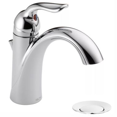 Click here to see Delta 538-MPU-DST Delta Lahara Single-Handle Bathroom Faucet, Deck Mount, 1.2 GPM, Chrome - 538-MPU-DST