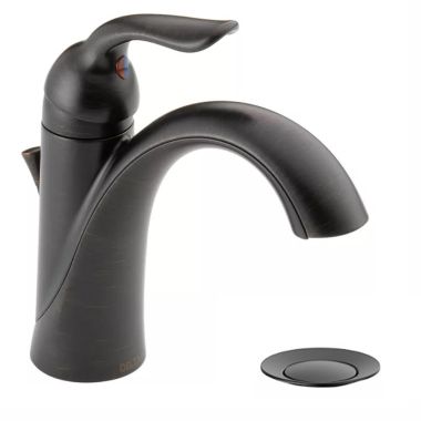 Click here to see Delta 538-RBMPU-DST Delta Lahara Single-Handle Bathroom Faucet, Deck Mount, 1.2 GPM, Venetian Bronze - 538-RBMPU-DST