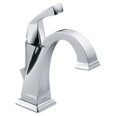 Click here to see Delta 551-DST Delta Dryden Single Handle Bathroom Faucet, Deck Mount, 1.2 GPM, Chrome - 551-DST