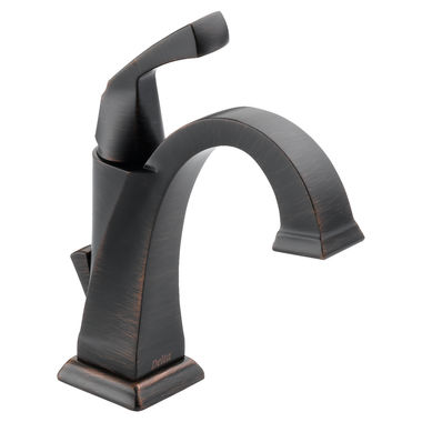 Click here to see Delta 551-RB-DST Delta Dryden Single Handle Bathroom Faucet, Deck Mount, 1.2 GPM, Venetian Bronze - 551-RB-DST